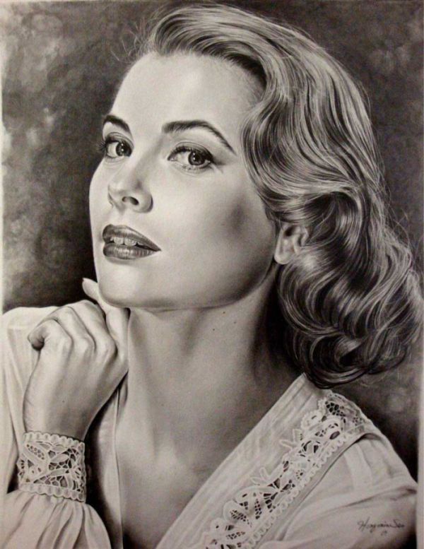 Curious Funny Photos Pictures 54 Incredible Female Pencil Portrait Drawings
