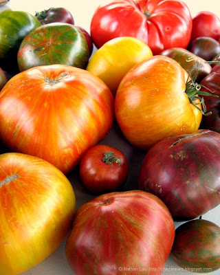 assorted heirloom tomatoes