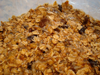 Close up of Protein Bars in container