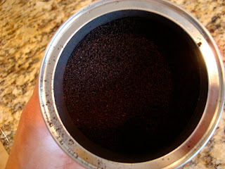 Inside coffee container