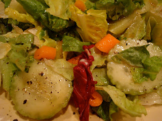 Close up of salad topped with Maple Ginger Dijon Vinaigrette