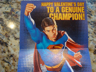 Valentines Day Card with Superman