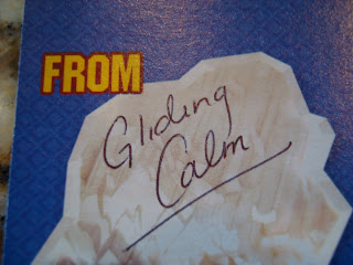 Card with signature from Gliding Calm