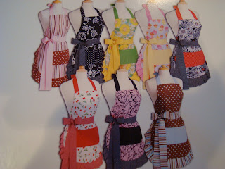 Different versions of Flirty Aprons