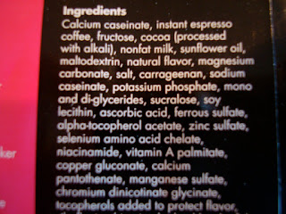 Ingredients of Click Protein 