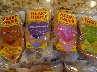 Heart Thrive Vegan Products in packaging