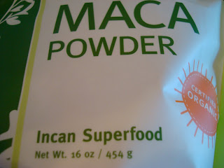 Bottom of bag of Maca Powder