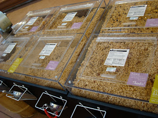 Close up of Bulk Bins at Grocery Store