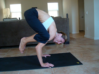 Woman doing yoga pose