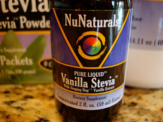 Bottle of vanilla Stevia liquid