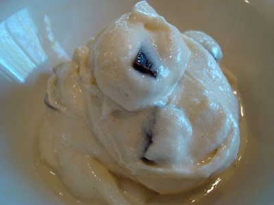 Vegan Mint Chocolate Chip Softserve in bowl