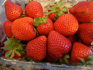 Fresh Strawberries in container