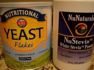 Nutritional Yeast and White Stevia Powder