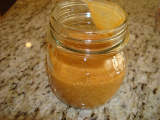 Cinnamon Cumin Ginger Dipping sauce in small mason jar