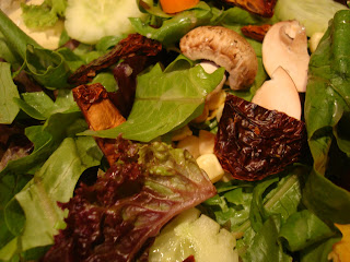 Raw veggies with greens
