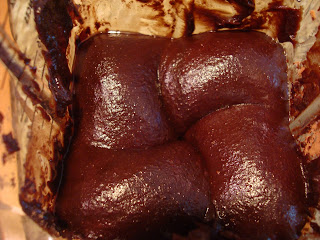 Raw Vegan Chocolate Brownie ingredients being blended in blender
