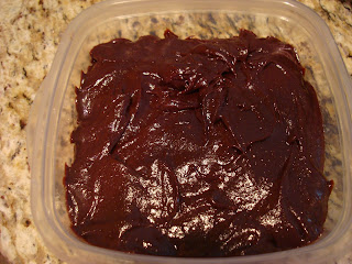 Raw Vegan Brownies in clear container