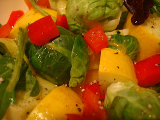 Mixed vegetables with dressing
