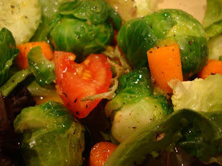 Mixed Vegetables and Greens in Dressing