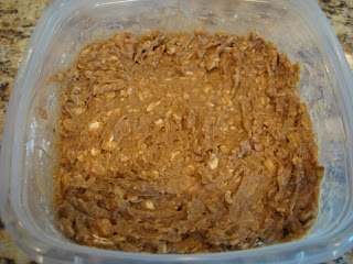 Breakfast Cookie Mixture in Clear Container