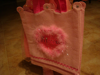 Pink Princess candy collection bag