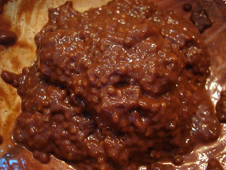 Chia Seed Pudding thickened to fudge like state
