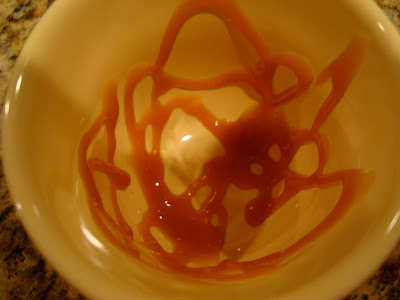 Caramel drizzled in mug