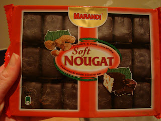 Box of Dark Chocolate with White Nougat & Peanut Chocolates