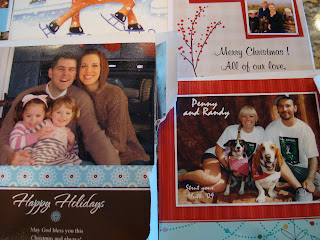Close up of Christmas Cards