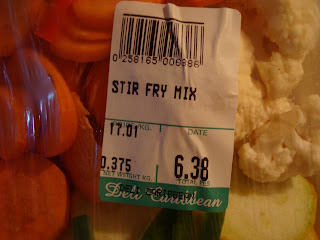 Stir fry mix in package
