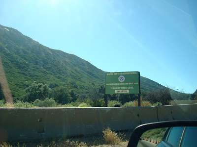 Sign for Boarder Control Check Point