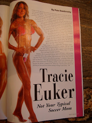 Page inside magazine about Tracie Euker