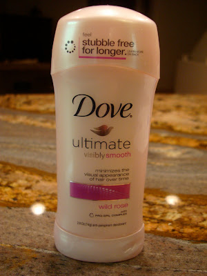 Dove deodorant on countertop