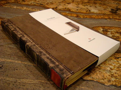 book leather computer case