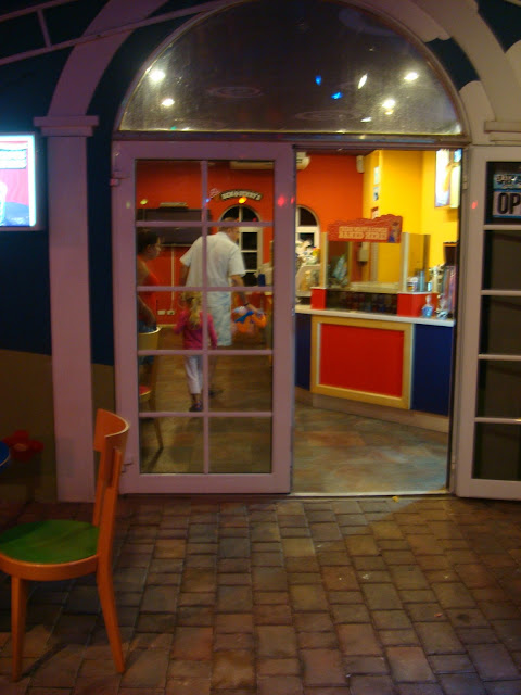 Open door into Ben and Jerry's