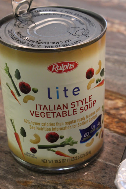 Can of Lite Italian Style Vegetable Soup