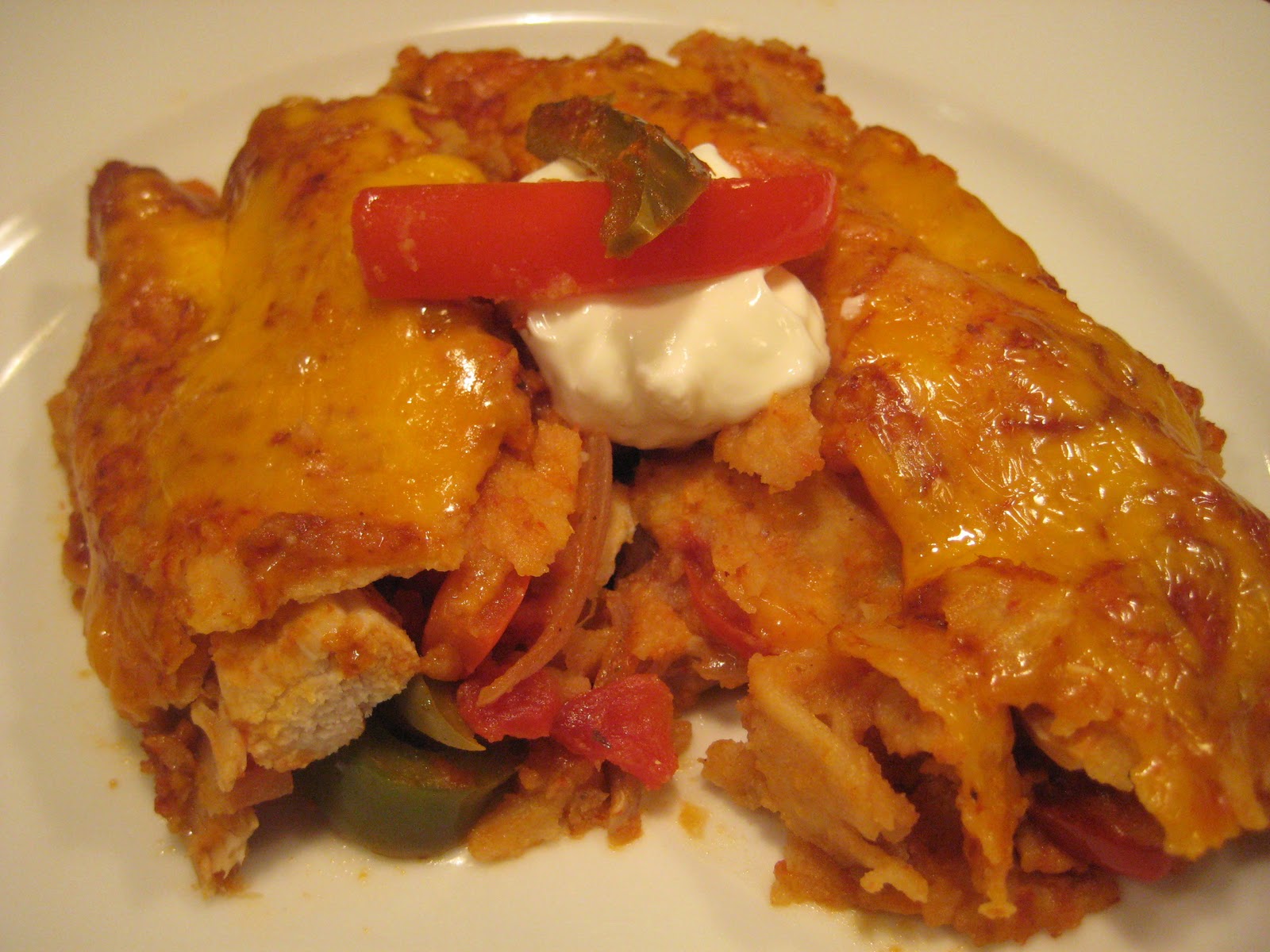 Dinner with the Welches Chicken Fajita Enchiladas
