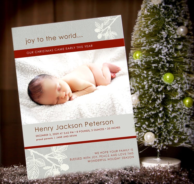 christmas/birth announcement cards — The Bump