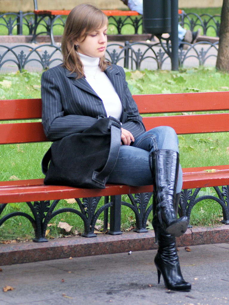 Girl In Leather Pants And Boots Street Shot Xxx Porn 