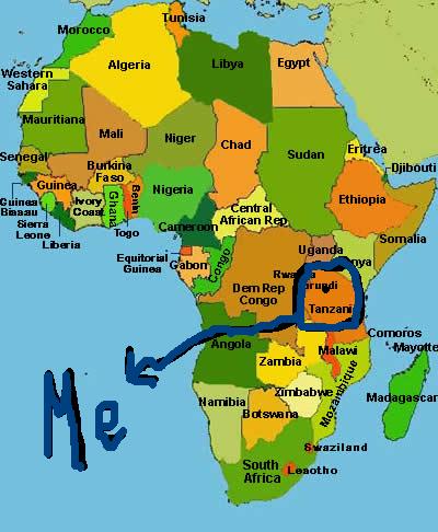 Map of Africa.