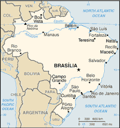 Map of Brazil