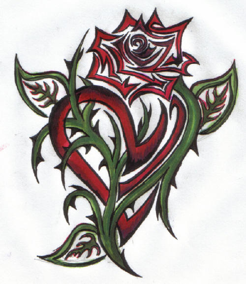 tribal rose tattoos rose tattoos with names