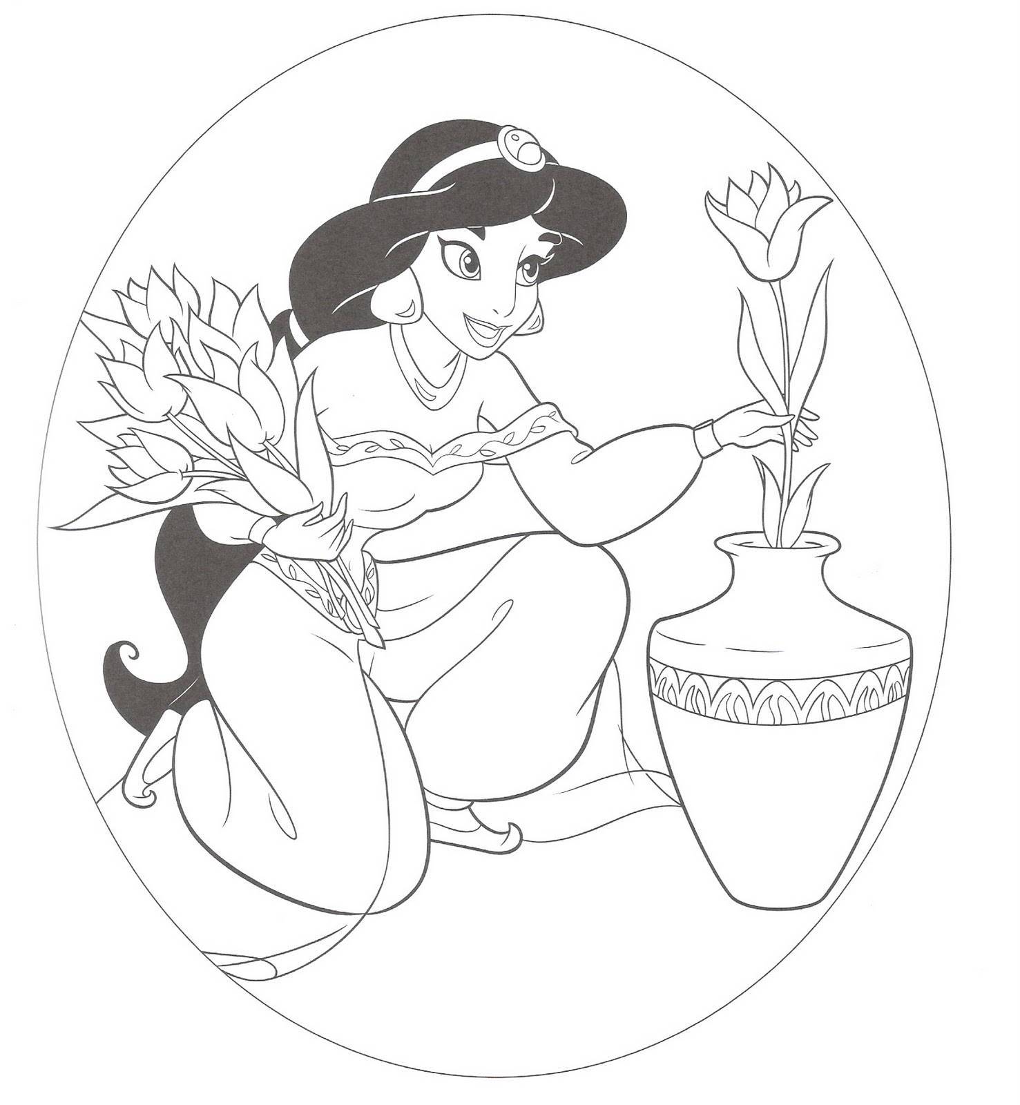 Disney Princess Coloring Pages For Kids