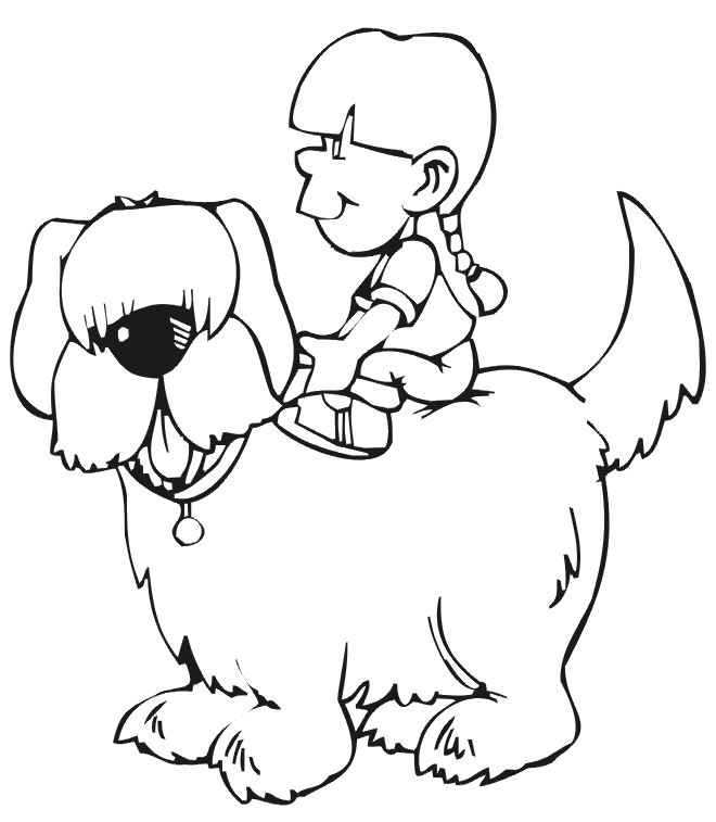 Animal Coloring Funny and Cute Dog Coloring Pages