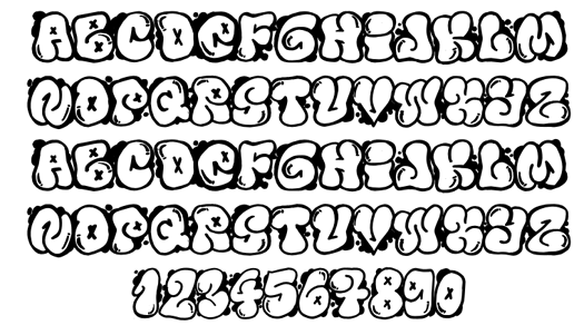 Graffiti Graffiti Font Bubble