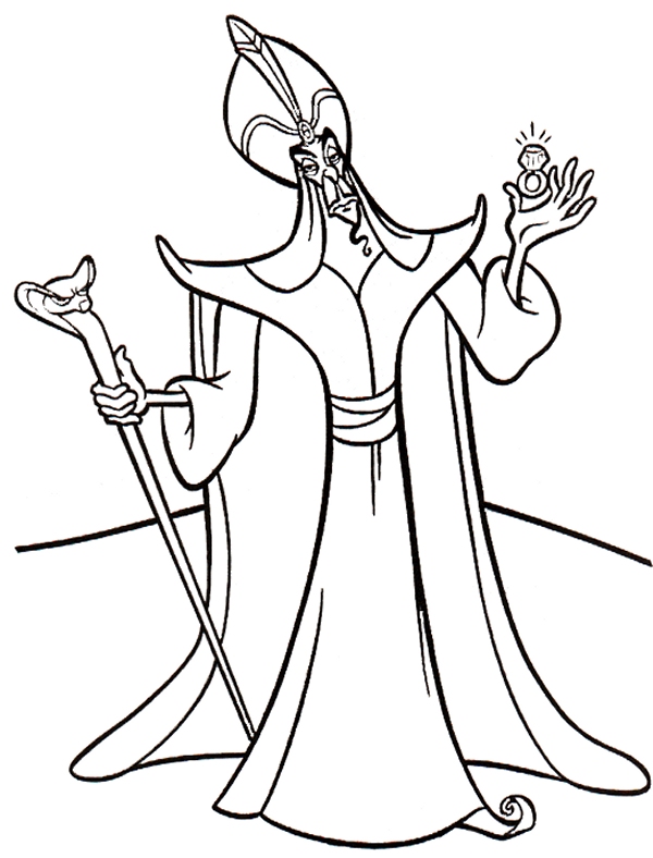 jafar coloring pages - photo #3