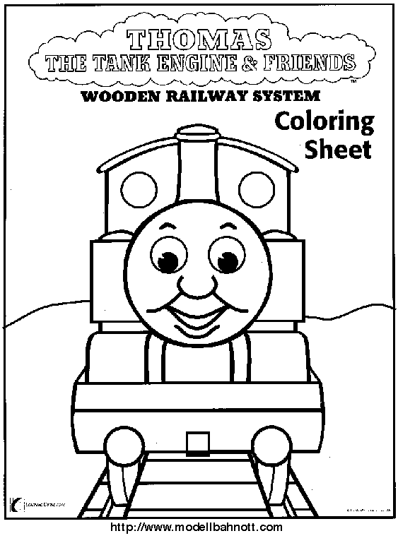 Thomas The Tank Engine Coloring Sheets