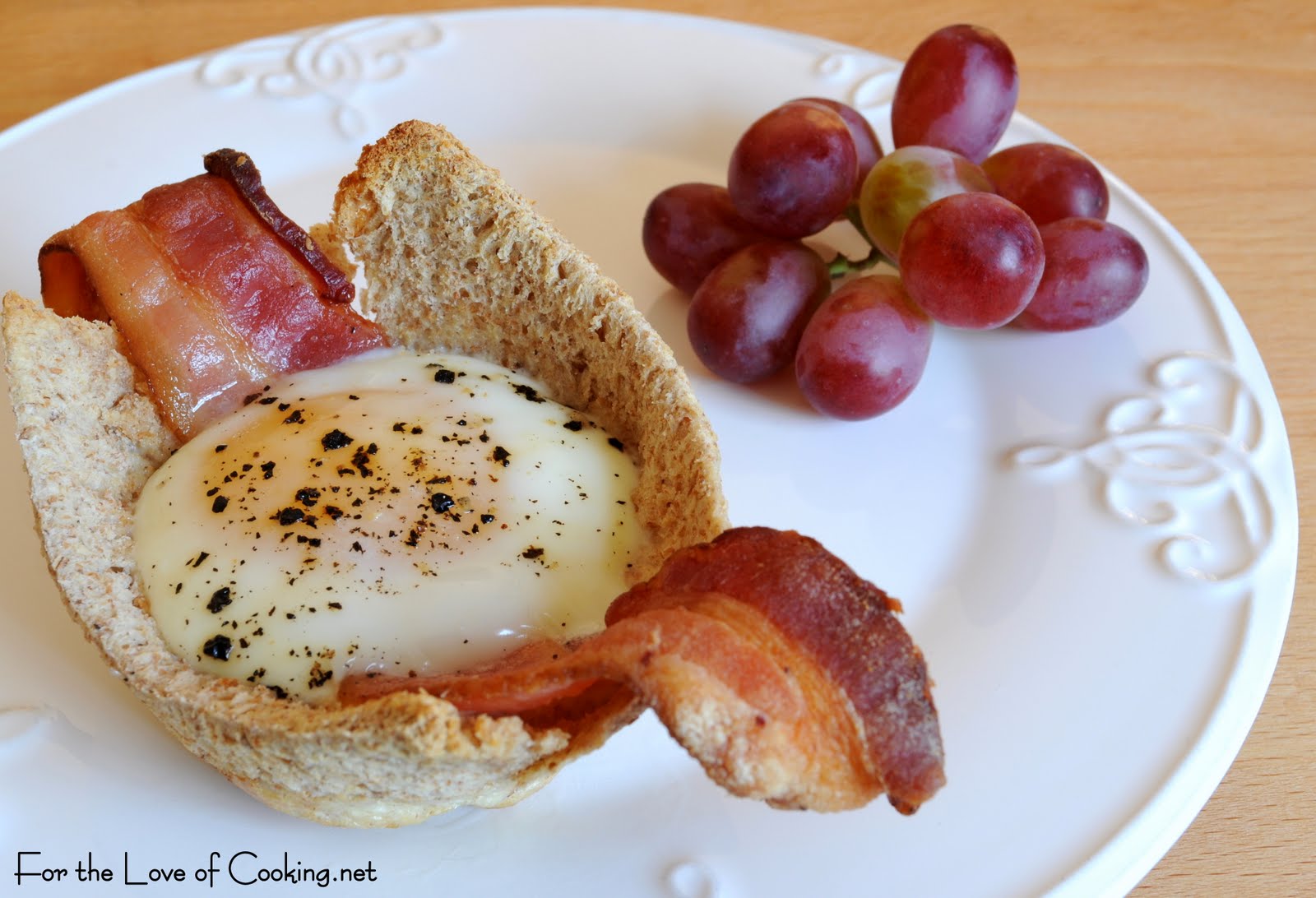 Bacon, Egg, and Toast Cups For the Love of Cooking