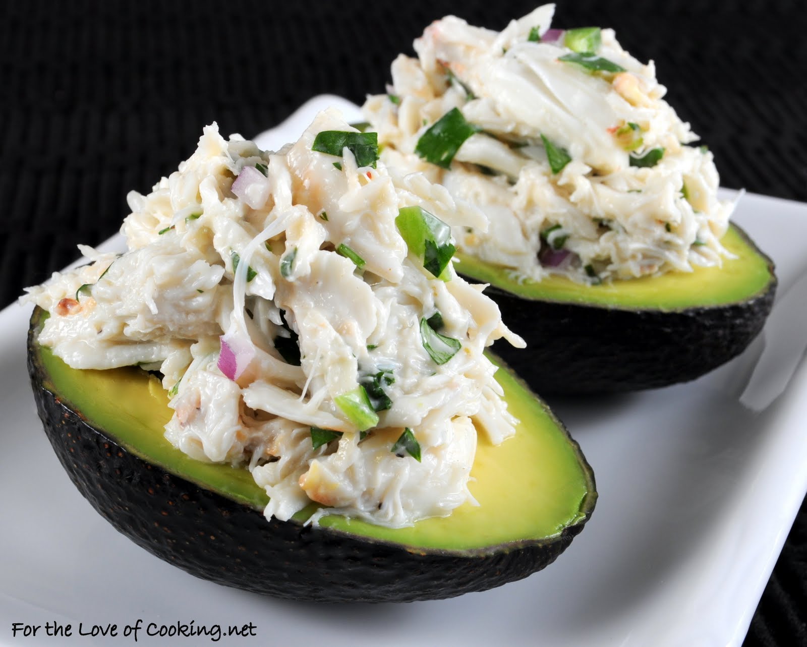 Cilantro and Lime Crab Salad in Avocado Halves | For the Love of Cooking