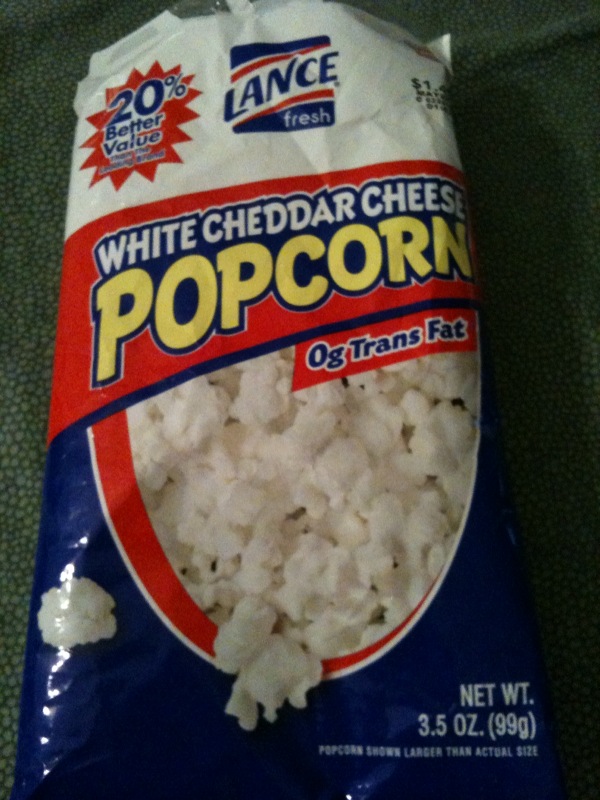 Chip of the Month Club Lance White Cheddar Cheese Popcorn